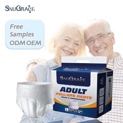 Πιστοποιημένο από την SnuGrace ISO9001/ISO14001/OHSAS18001 BV Super Thick Adult Diaper Pull Up Pants
