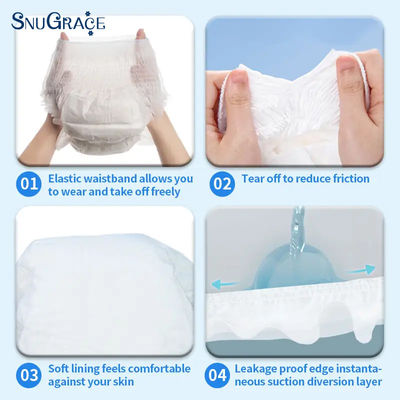 Πιστοποιημένο από την SnuGrace ISO9001/ISO14001/OHSAS18001 BV Super Thick Adult Diaper Pull Up Pants
