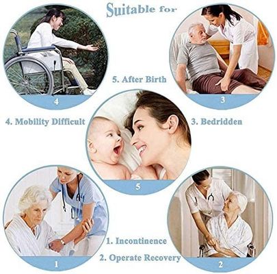 SNUGRACE Προσαρμόσιμα Pads Ακράτησης Ενηλίκων Ξαναχρησιμοποιήσιμο Underpad για Ακράτηση