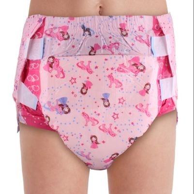 Υψηλή Απορρόφηση 800ml-1500ml ABDL Ενηλίκων Πιάνα Προσαρμοσμένο Γλυκό Σχεδιασμό με Πυροσβεστικό